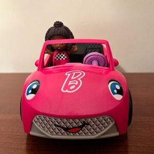 Fisher-Price Pink Smiling Toy Car with Doll